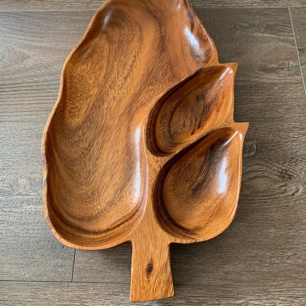 Elegant Wooden Serving Platter